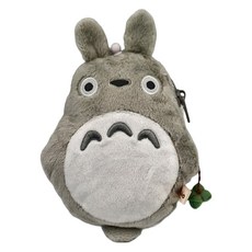 Sun Arrow 絨布伸縮票夾 12 x 17 x 4cm, 17cm, TOTORO 灰色+白色, 1個
