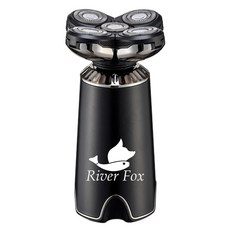 리버폭스 휴대용 무선 밀착 5구 차량용 전기 면도기, 블랙, 2203