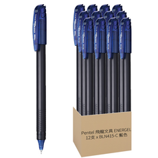 Pentel 飛龍文具 ENERGEL 極速鋼珠筆 0.5mm, BLN415-C 藍色, 12支