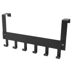 TRENY 美式門後掛勾架 - 黑色, 鐵製, 最大門板厚度4.5cm, 承重4KG, 1個