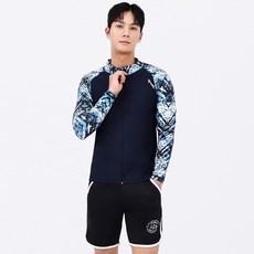 aquatica 男士拉鍊防磨衣上下身套裝 only one AQAMAO-四角短褲