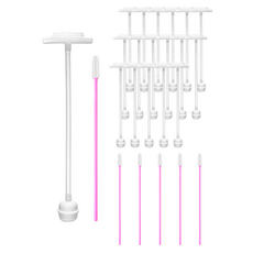 hibee Double Heart專用替換重力球吸管 3入+吸管刷組, 單色, 6組