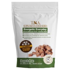 T.N.A. 悠遊 保健系列 每日好活力 營養錠, 全齡犬貓適用, 含海藻DHA, 維生素及礦物質, 綜合維生素礦物質營養, 80顆, 1包