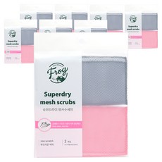 프로그 슈퍼드라이 수세미, 2개입, 8개