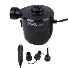 Nuit 努特 車用高磅數電動充氣幫浦/點菸頭打氣幫浦 PSI 1.09 KMP02, 黑色, 1個