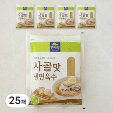 면사랑 사골맛 냉면육수, 340g, 25개