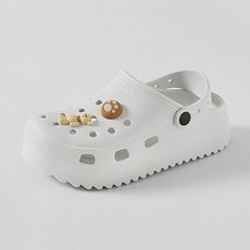 ChakanShoes 男女通用Taru兩用橡膠拖鞋 SPRBR2e208, L(240~245mm), 白色