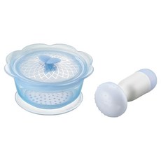 partita 帕緹塔 全矽膠吸盤研磨碗 350ml, 藍色, 1組