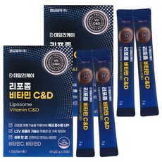 Kyung Nam Pharm 慶南製藥 每日護理脂質體維他命C&D粉隨身包 30條入, 2個, 60g