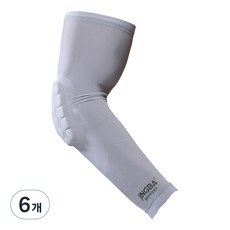 징바 팔꿈치 보호대 화이트, 6개