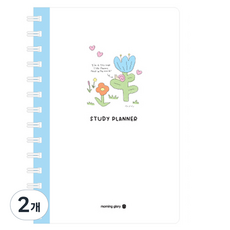 morning glory 6000 線圈插畫讀書計畫本, 2個, 隨機出貨