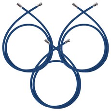 아쿠아듀오 물때 꼬임방지 샤워호스 + 스패너, 1.5m, 코발트블루