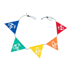 CHUMS Booby Logo Garland三角旗 CH621964Z021, 彩虹