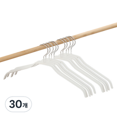 살림의기술 스타일 옷걸이, 화이트, 30개