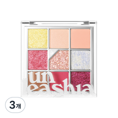 언리시아 글리터피디아 아이 팔레트, NO7 올 오브 피치 에이드, 3개