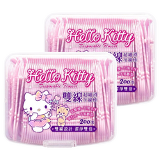 KT 雙線超細滑牙線棒 Hello Kitty 授權, 2cm, 200支, 2盒