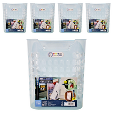 JUSKU 佳斯捷 遠見磁鐵書報籃 25.5 x 9.5 x 30.2 cm, 顏色隨機, 5個