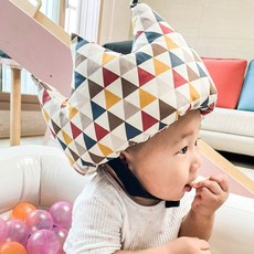 URBAN CAR 幼兒皇冠型護頭帽, 1個, 三角形款