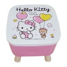 U-House 樺新 HELLO KITTY 多功能收納箱 SKT3045, 1層, 氣球 粉色 + 白色