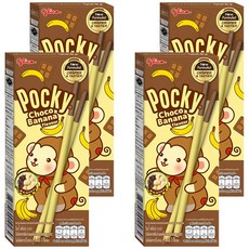 glico 格力高 Pocky 百奇 Pocky棒 香蕉口味, 4盒, 25g