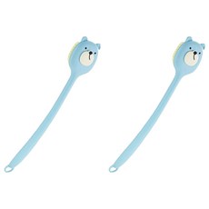 지비비 곰돌이 바디 등 샤워솔, 블루, 1개입, 2개