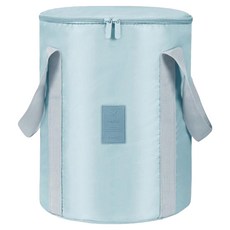 QiMart 升級款封口5層保溫折疊泡腳桶袋, 藍色, 1個