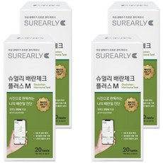 슈얼리 배란 테스트 스트립, 20개입, 4개
