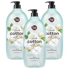 Shower Mate 微風如沐果香沐浴乳 棉花籽香, 1.2kg, 3瓶