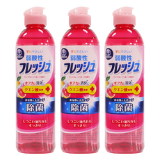 第一石鹼 KC 濃縮除菌洗碗精 葡萄柚香, 250ml, 3瓶