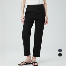 ELLEPARIS 여성용 스트레이트핏 풀스트레치 하프밴딩 데일리 쿨링 팬츠