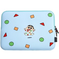 짱구 잠옷패턴 아이패드 노트북 파우치, 블루, 1개