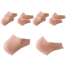 GAPANG 矽膠腳後跟去角質保護套襪墊 橘色 12號 日+夜組合 TOYA080, 5套