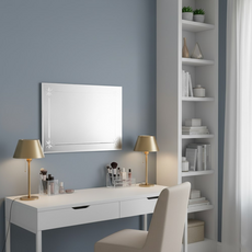 DAY&DAY 日日家居 長方形防霧鏡 可橫/直掛 680 x 480mm, 銀色