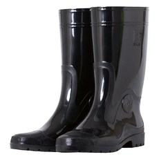 TAHSIN 達新牌 MIT勁帥雨鞋 中筒雨鞋 鞋底加強止滑, 120mm, 酷黑色, 1雙