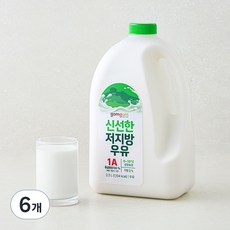 곰곰 신선한 저지방우유, 2.3L, 6개