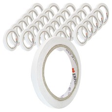 EMPIRE 雙面膠帶 10mm x 20m, 白色半透明, 30個