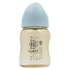 Simba 小獅王辛巴 蘊蜜鉑金PPSU寬口防脹氣奶瓶 新生適用, 晨藍, 200ml, 1瓶