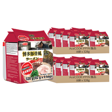 AceCOOK 博多豚骨風味麵, 328g (82g x 4包入), 64包
