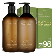 hetras. Hotel Therapy沐浴露 1013ml+潤膚乳 1013ml組 No.7 Hotel Wood, 1組