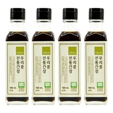 올가홀푸드 우리콩 전통간장, 180ml, 4개