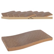 高精寵物 貓抓板 S型, 顏色隨機, 8個