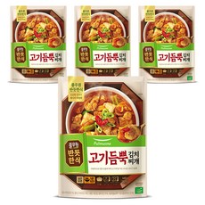 풀무원 반듯한식 고기듬뿍 김치찌개, 460g, 4개