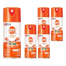 OFF 에어로졸 모기기피 스프레이, 150ml, 5개