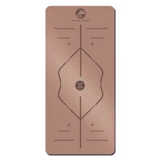 MICHAEL FITNESS 麥克健身 PU瑜珈墊 柚木棕, 1個