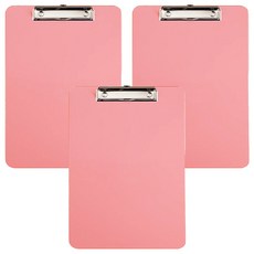 ABEL 力大牌 A4彩色板夾, 3個, 粉紅色