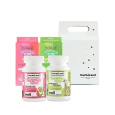 허벌랜드 2종 선물세트 키즈구미젤리비타민 (멀티비타민미네랄 + 칼슘비타민D3), 264g, 1세트