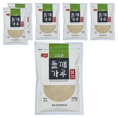 청은에프엔비 들깨가루 탈피, 200g, 6개
