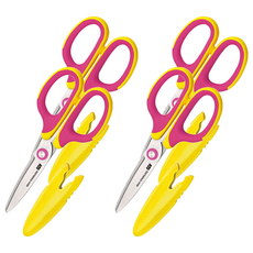SDI 手牌 滑利剪 省力兒童剪刀 135mm, 0924C 顏色隨機, 4個