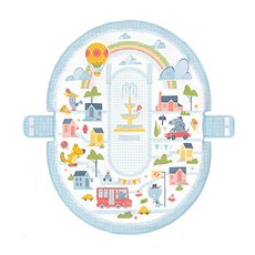 Yookidoo 城市遊樂園3階段健力遊戲墊, 混和顏色, 1個