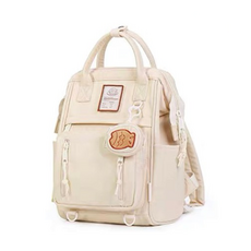 Vanwalk 出走 奶酪吊飾旅行背包, 巧克力鯛魚燒奶黃色